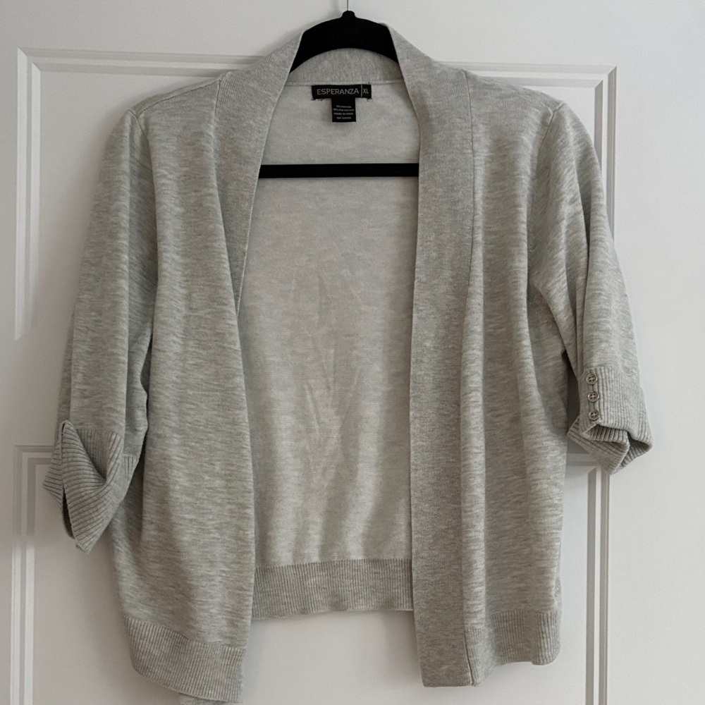 Soprano Women's Light Gray Cardigan